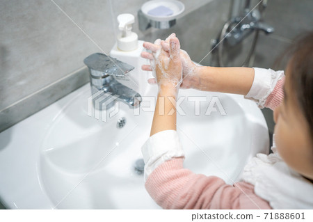 Hand washing for hygiene 71888601