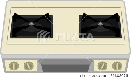 Illustration of a simple gas stove Illustration of a simple gas stove 71888676