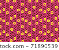 Scandinavian style floral wallpaper 71890539