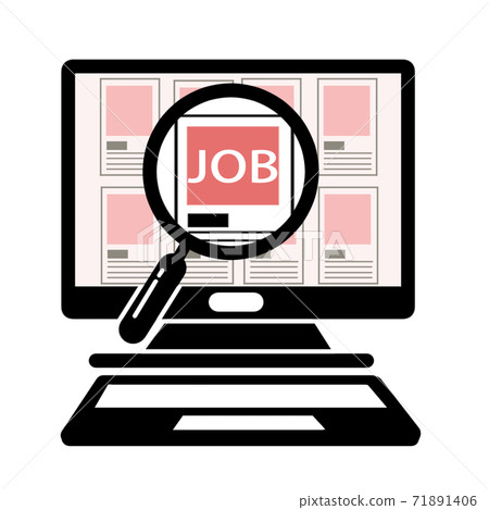 Job search screen ③ - Stock Illustration [71891406] - PIXTA