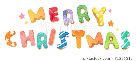 Christmas watercolor illustration Christmas watercolor illustration 71895513