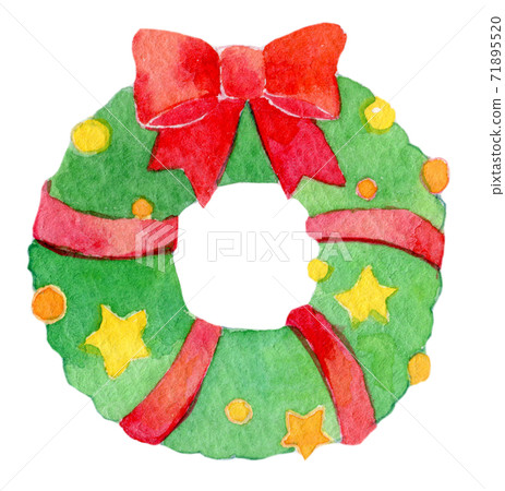 聖誕節水彩插圖 71895520
