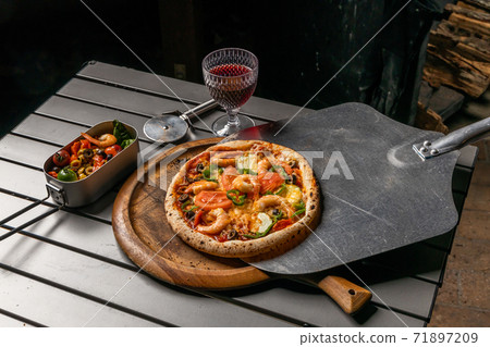 Mix pizza Italian delicious food mixture pizza Mix pizza Italian delicious food mixture pizza 71897209