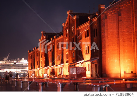 Yokohama Minato Mirai Night View Red Brick Warehouse Yokohama Minato Mirai Night View Red Brick Warehouse 71898904