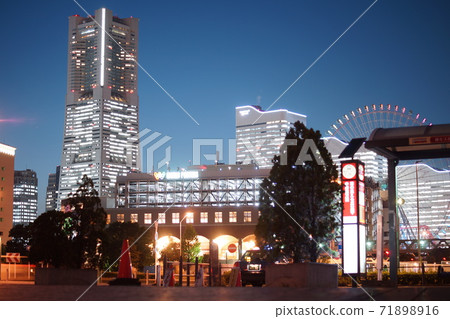 Yokohama Minato Mirai Night View Red Brick Warehouse Yokohama Minato Mirai Night View Red Brick Warehouse 71898916