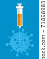 Medical icon ampoule vaccine and syringe illustration 71898983