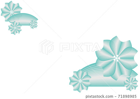 Flower frame, Japanese style image material Flower frame, Japanese style image material 71898985