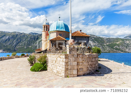 Church of Our Lady of the Rocks in the Adriatic sea, in the Bay of Kotor, Montenegro 71899232