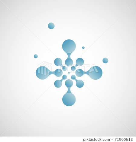 Connect circle logo design. Digital background. Modern gradient design. Abstract background technology graphic. Business network concept. Symbol internet technology. Website icon 71900618