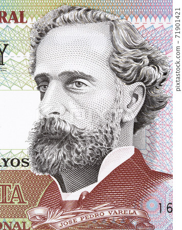 Jose Pedro Varela a portrait from Uruguayan money Jose Pedro Varela a portrait from Uruguayan money 71901421