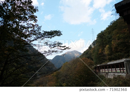 黑部峽谷的景色 黑部峽谷的景色 71902368