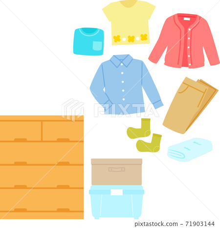 Clothes and clothes chest, storage box 71903144