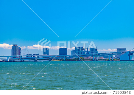 從竹芝碼頭看向台場的景色 71903848