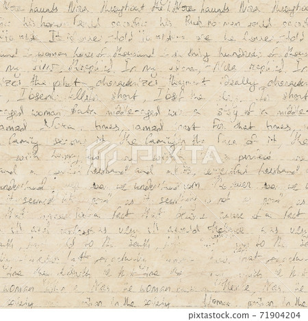 Seamless abstract pattern in vintage style with hand written letter Seamless abstract pattern in vintage style with hand written letter 71904204