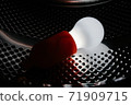 Lamp bulb on a metallic pattern 71909715