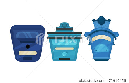 Mailbox or Letter Box for Sending and Receiving Letters Vector Set Mailbox or Letter Box for Sending and Receiving Letters Vector Set 71910456