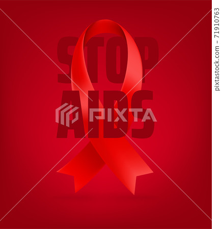 World aids awareness day concept. Stop AIDS 71910763