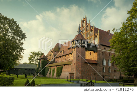 Medieval teutonic castle in Malbork, Poland 71911276