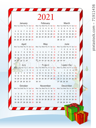 Vector illustration of festive calendar 71911436