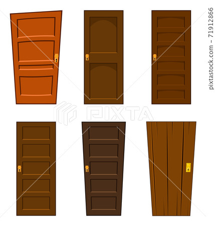 Door vector set isolated on white background.... - Stock Illustration  [71912866] - PIXTA