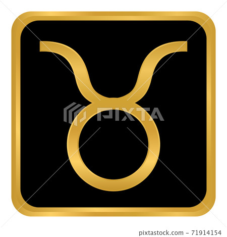 Taurus symbol on white. 71914154