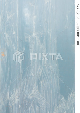 wooden floor renovation background, filling and coloring with blue paint 71914569
