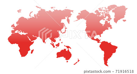 高清世界地圖插圖。 71916518