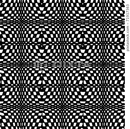 Seamless pattern. Large to small geometric Rectangular square shape in black and white 71917363