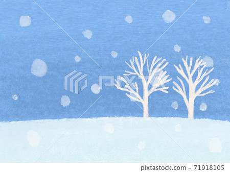 Snow scene Snow scene 71918105