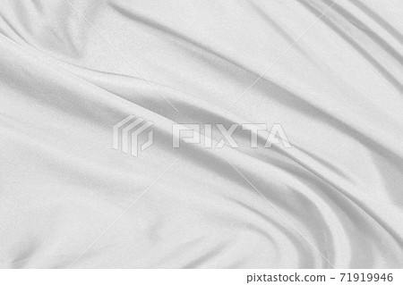 Smooth elegant white silk fabric or satin luxury cloth texture can use as wedding background. for drapery luxurious abstract design 71919946