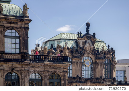 Detail of the buildings of the Architectural and park ensemble of Zwinger in Dresden Detail of the buildings of the Architectural and park ensemble of Zwinger in Dresden 71920270