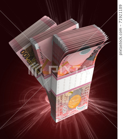 Stack of New Zealand Dollar 71921189
