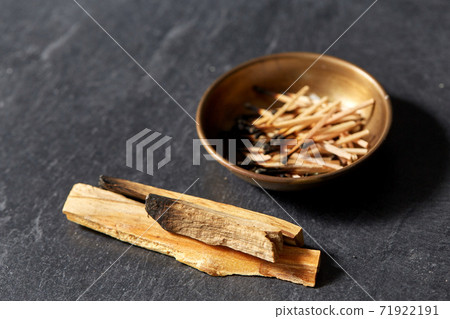 palo santo sticks and cup with burnt matches palo santo sticks and cup with burnt matches 71922191
