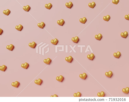 3D hearts background. Valentine's day. 71932016