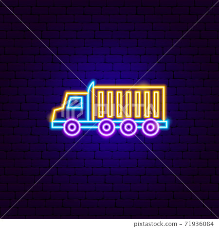 18 Wheeler Truck Neon Sign 71936084