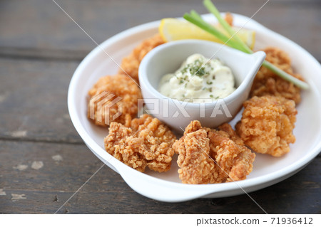 Fried chicken Japanese style karaage 71936412