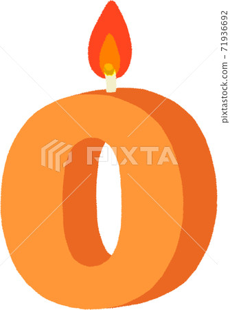 Number candle 0 Number candle 0 71936692