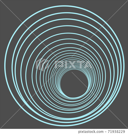 Blue 3D warp tunnel illust, a futuristic spiral 3D warp tunnel Blue 3D warp tunnel illust, a futuristic spiral 3D warp tunnel 71938229