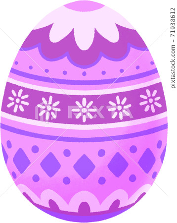 Easter egg purple - Stock Illustration [71938612] - PIXTA
