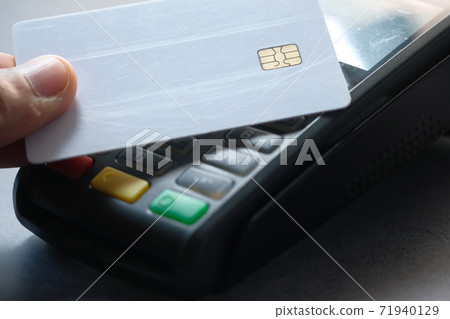 Payment terminal charging from a card, contactless payment. Payment terminal charging from a card, contactless payment. 71940129