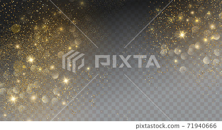 Holiday Abstract shiny color gold design element 71940666
