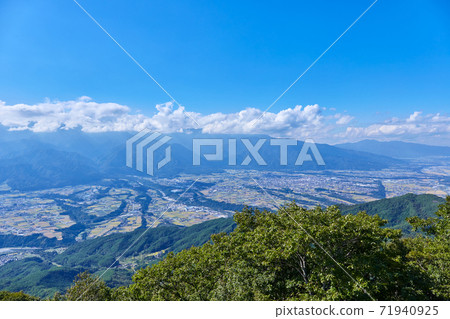 長野縣上那那郡中川村9月中旬金mag山觀景台的風景 71940925