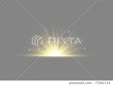 Sun ray light. 71942134