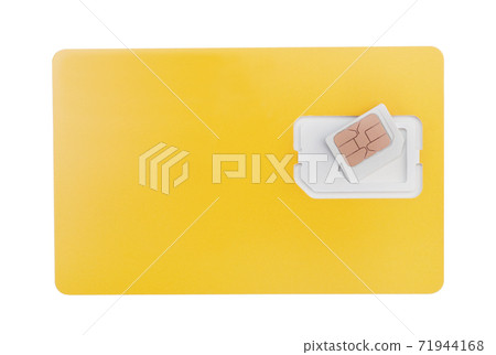 SIM card for mobile phone isolated. SIM card for mobile phone isolated. 71944168