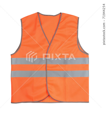 Orange vest isolated on white. Orange vest isolated on white. 71944254