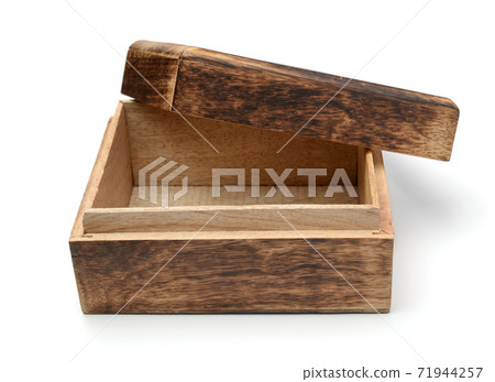 Old chest isolated on white. Old chest isolated on white. 71944257