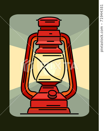 Vector illustration of kerosene lantern drawn in art line style Vector illustration of kerosene lantern drawn in art line style 71944381