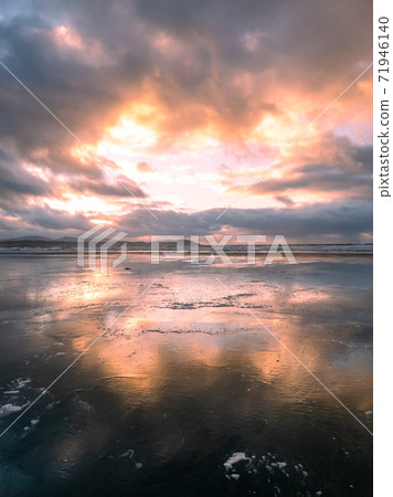 Dooey beach by Lettermacaward in County Donegal - Ireland. 71946140