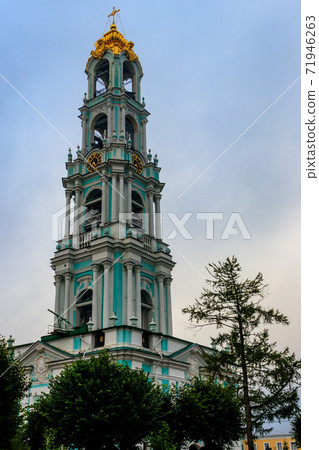 Bell tower of Trinity Lavra of St. Sergius in Sergiev Posad, Russia Bell tower of Trinity Lavra of St. Sergius in Sergiev Posad, Russia 71946263