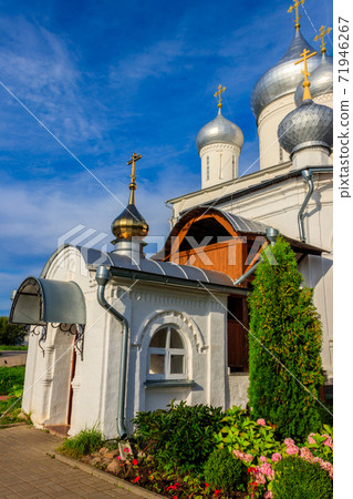 Nikitsky Monastery in Pereslavl-Zalessky, Russia. Golden ring of Russia 71946267
